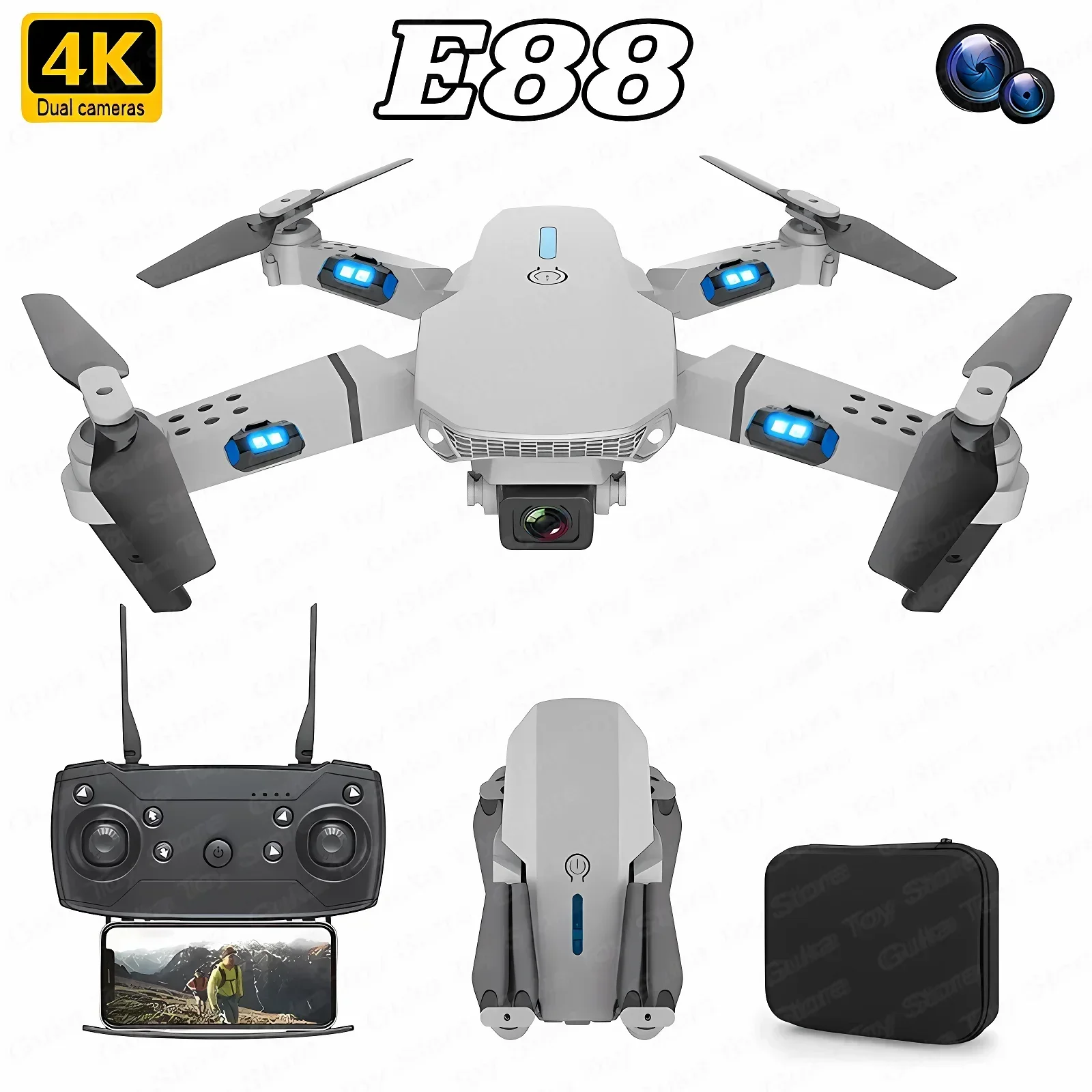 Drone Racing Camera - E88 Pro WIFI FPV Drone Groothoek