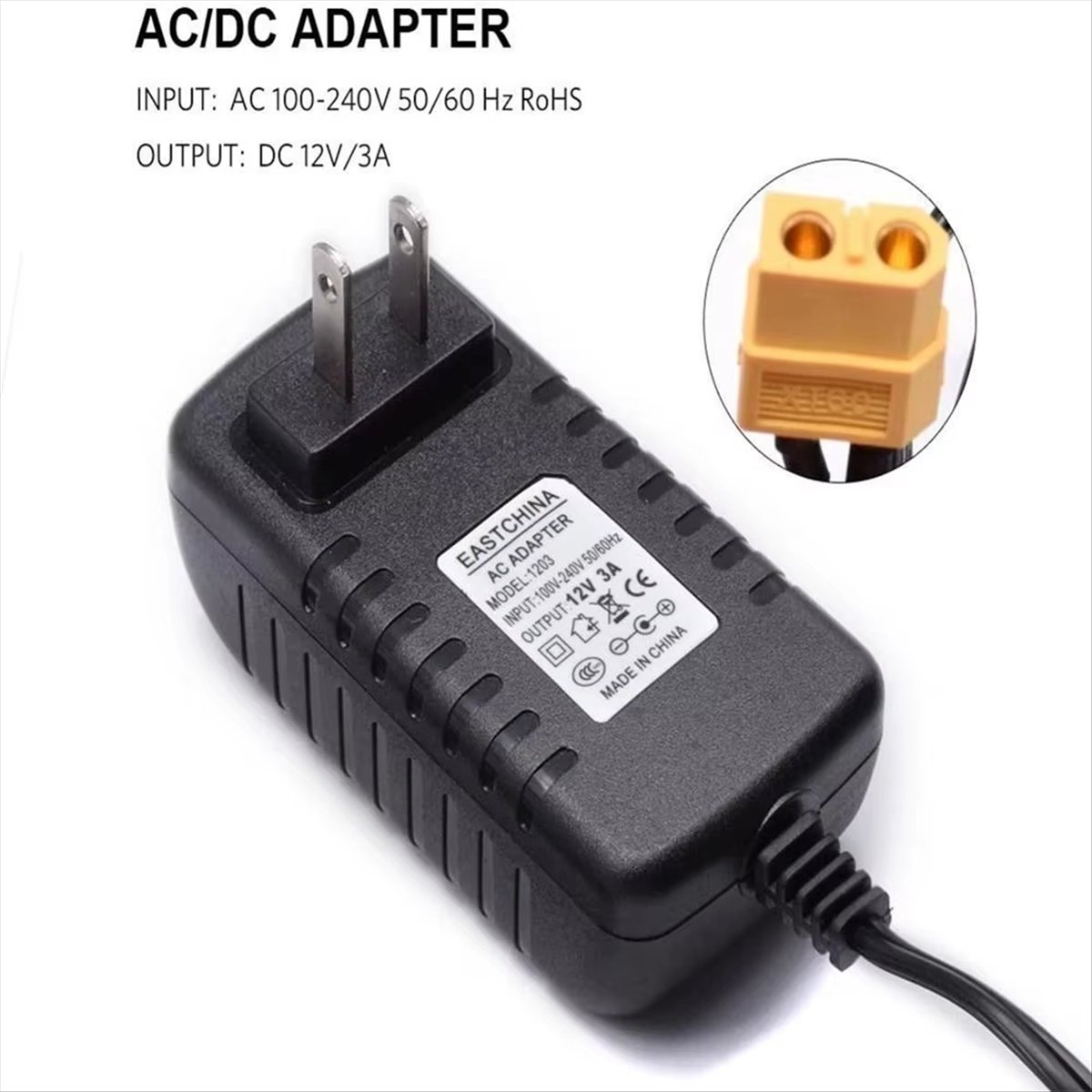 Drone Racing Charger - (ABGQ) Lipo Batterijlader Voedingsadapter 12V 3A