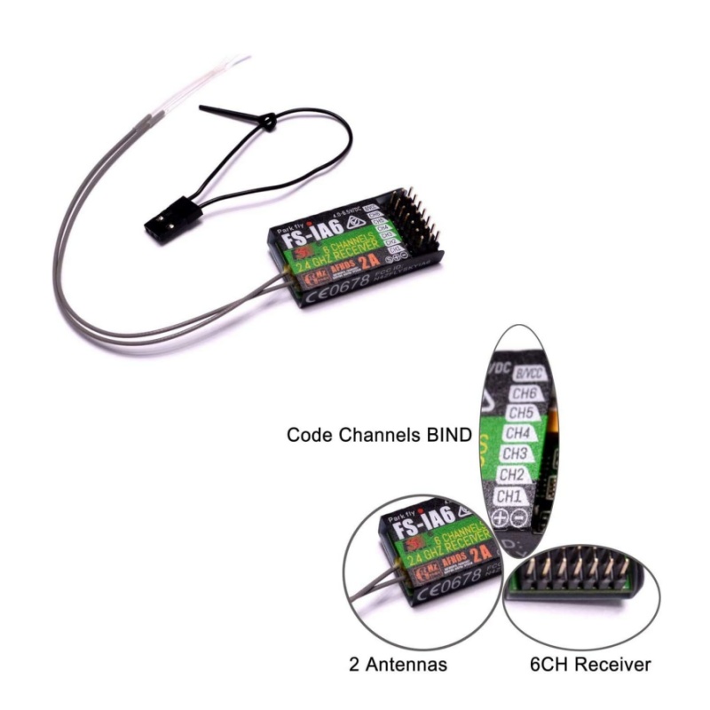 Flysky FS-IA6 Ontvanger 6CH Du - Drone Racing Receiver recensie en prijs
