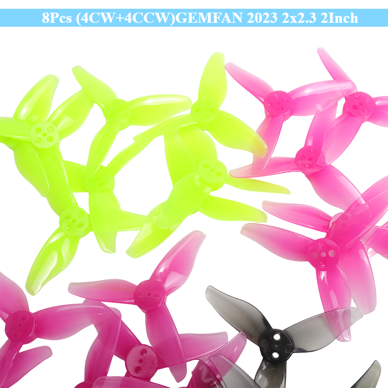 8 stuks (4CW+4CCW) GEMFAN 2023 - Drone Racing Gate recensie en prijs